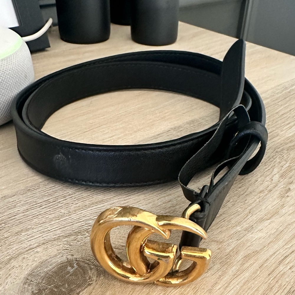 Barely Used GUCCI 80 Marmont Thin belt